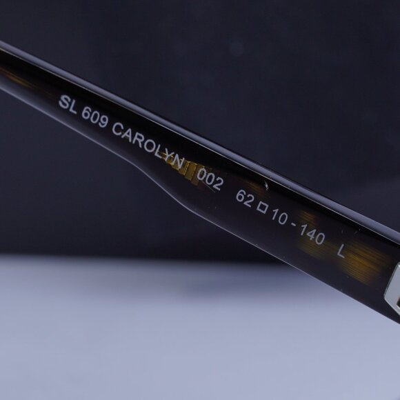 Saint Laurent SL609 CAROLYN 002 Aviator Sunglasses - Havana/Grey - Picture 6 of 12